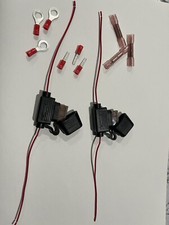 22 Gauge Ga AWG ATM In-Line Fuse Holder Cover 5A Fuse GPS Car 12 Volt Power New