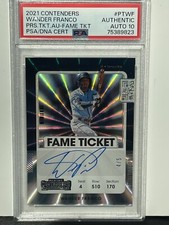 2021 Contenders Wander Franco Prospect Ticket On Card Auto /5 PSA Auto 10 Rays 