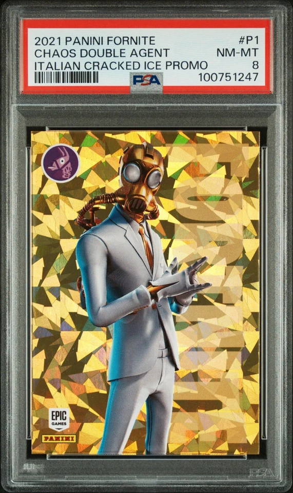 Very Rare 2021 Panini Fortnite Series 3 Complete PSA Italian Promo Set SSP Italy - Image 2 of 4