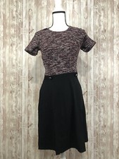 Dorothy Perkins Dress Womens 4 Fit Flare A Line Knit Short Sleeve N60