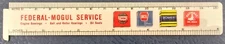 Federal-Mogul Service Decimal Equivalent Ruler - 1963 Tool Collectible