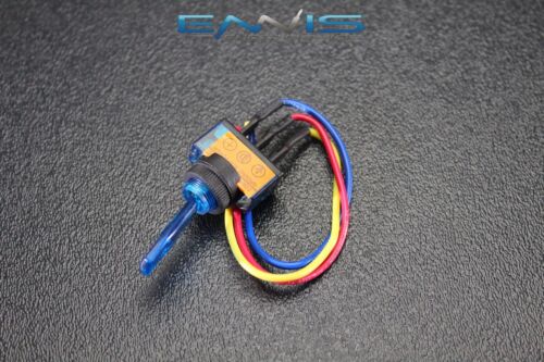 2 PCS TOGGLE SWITCH ON OFF BLUE ROCKER LED 12V 20 AMP 3 PIN IS-EC-IT1220BLU - Picture 3 of 5