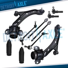 Front Lower Control Arms Tie Rod Ends Sway Bars Kit for 2005 - 2010 Ford Mustang