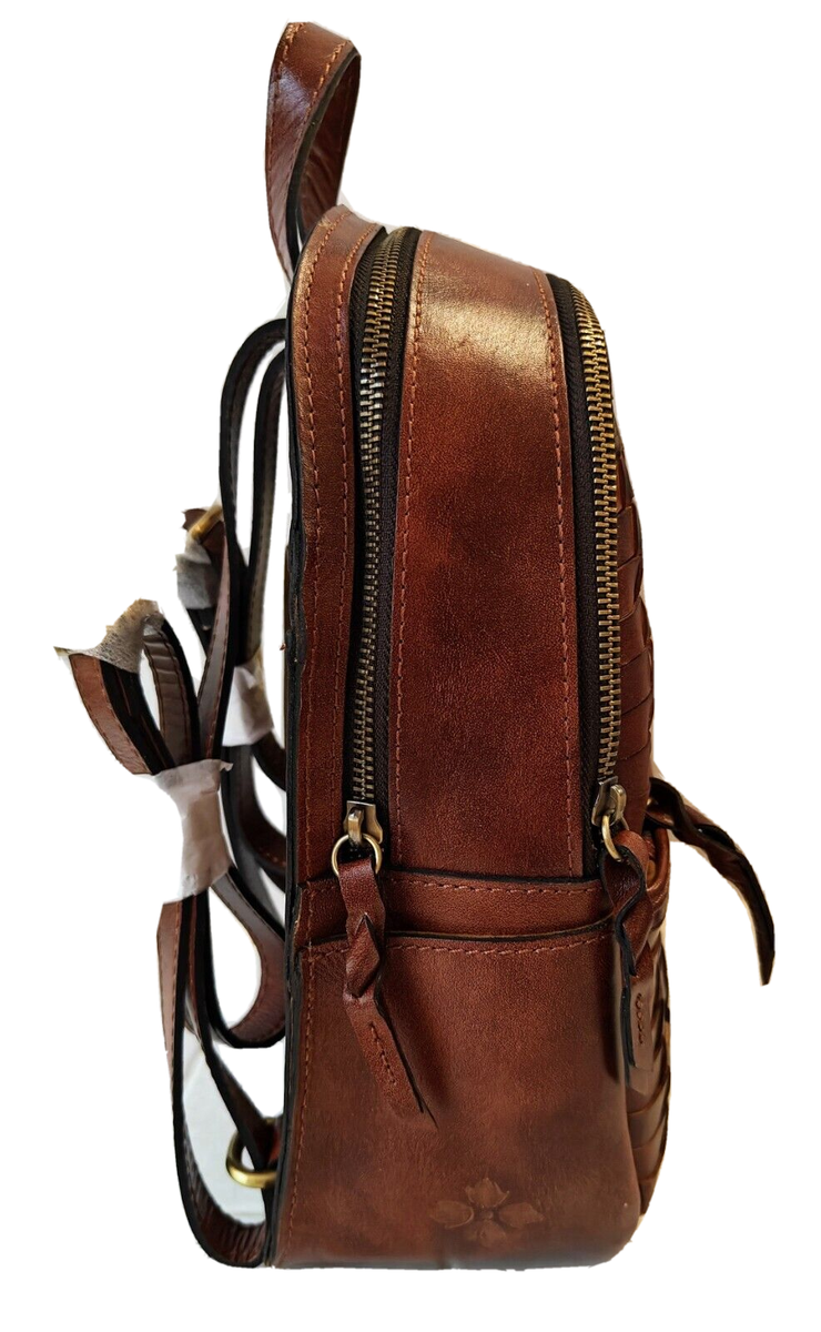 Patricia Nash Woven Collection Jacini Brown Leather Backpack Rust Patricia Nash Woven Collection Jacini Brown Leather Backpack  main image 4