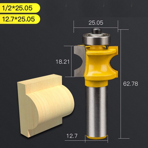 1/2 Inch Shank Bull nose with Bead Column Face Edge Molding Router Bit - Picture 10 of 10
