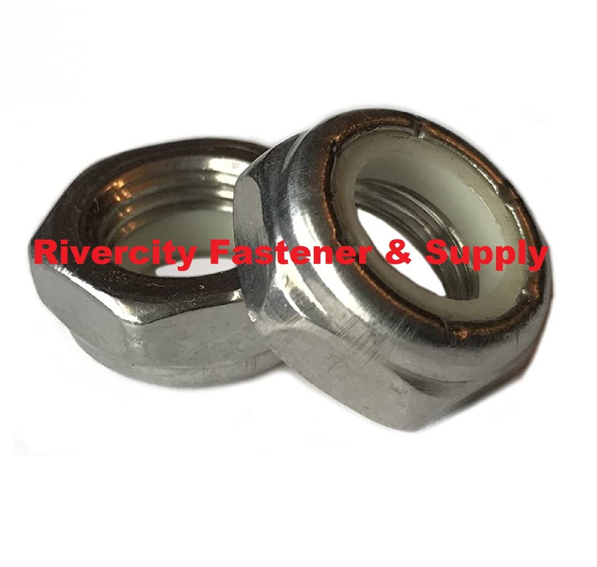 Qty 100pcs) 5/16-24 Nylon Insert Lock Nut Thin/Jam Half