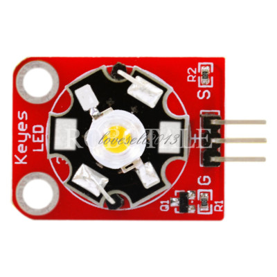 2PCS High-Power KEYES 3W LED Module with PCB Chassis for STM32 AVR Arduino