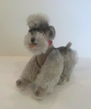 Vintage 1950's STEIFF 9" Gray Mohair Poodle