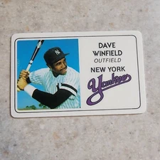 Dave Winfield 1981 Perma-Graphics Topps Credit Card New York Yankees 