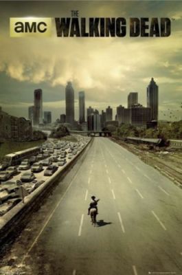 プレイマット　GP: Atlanta 2014 Walking Dead THE WALKING DEAD ~ HORSEBACK TO ATLANTA ~ 24x36 TV POSTER ~ Zombie