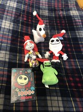 Disney The Nightmare before Christmas Mini plush Stuffed characters StickersNEW