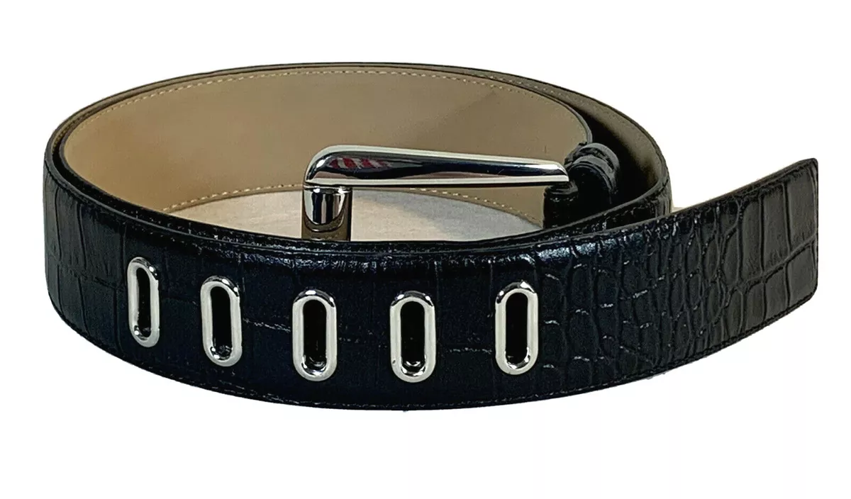 Michael kors snakeskin belt cheap