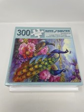 Bits And Pieces 300 Large Piece Puzzle-Peacocks 18" X 24" New-By Oleg Gavrilov