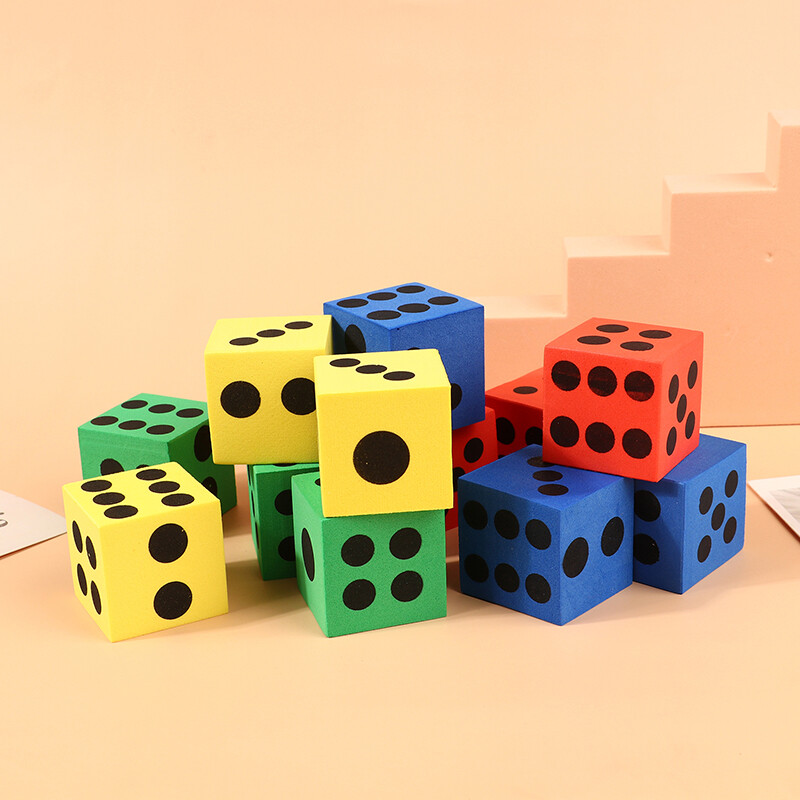 Foam Dot Dice For Children Adult Learning Accessory Early Childhood