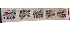 Eggs 25¢ Tapestry Table Runner 13" x 72" Farm Fresh Country Farmhouse Multicolor