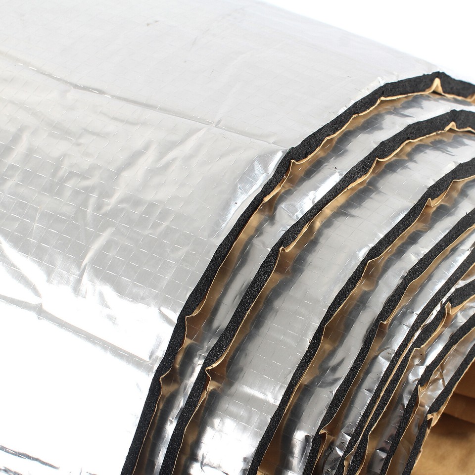 2 Roll 13'x16.5" Car Heat Shield Insulation&Noise Proof Hood/Door/Roof