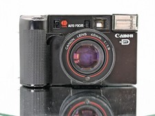 Works Canon AF35ML Point Shoot 35mm Film Camera Black Japan Near MINT