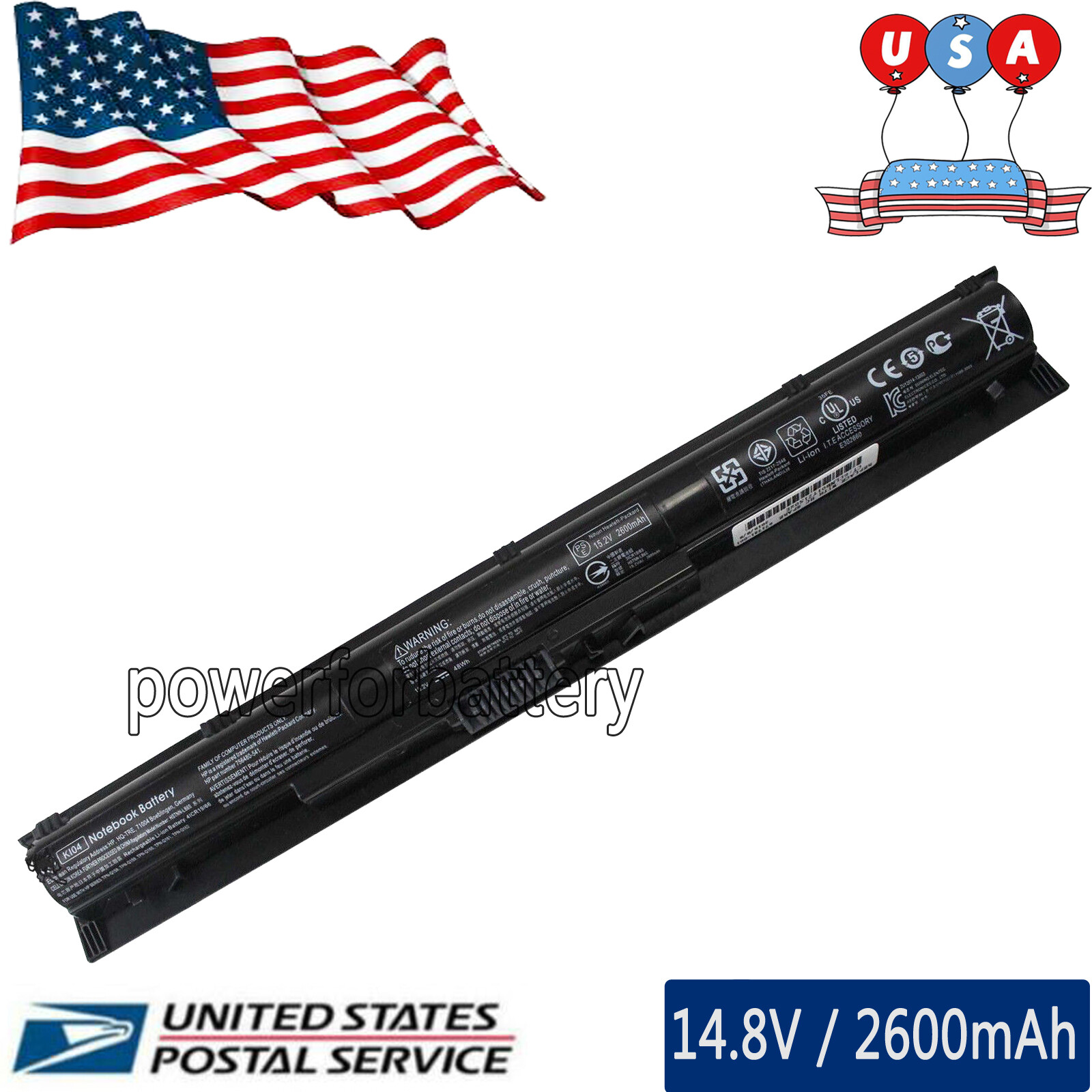 New Replacement Battery K104 K1O4 KI04 For HP PAVILION HP Spare