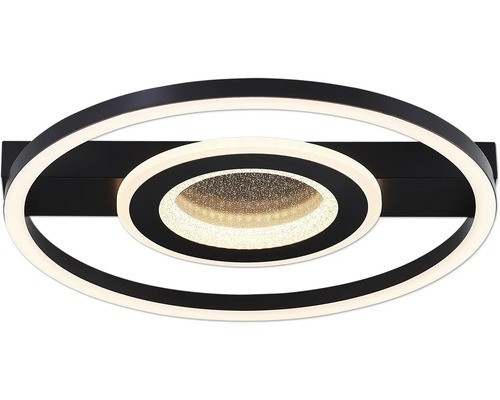 Led Deckenleuchte 26W 2400 Lm 3000 K B 37 Cm Queens Schwarz-image