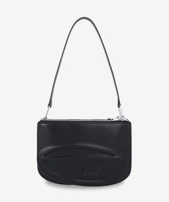 Diesel 1DR 2.0 Twin Leather Shoulder Bag - Black / X10330PR818T8013 Beige