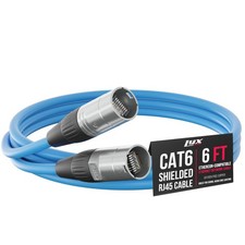 6 Feet Shielded CAT6 Ethercon Cable - Professional Audio & Lighting RJ45 Cabl...