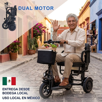 TopMate ES15 500W Doble Motor para Adulto Scooter Eléctrico de 3 Ruedas Plegable