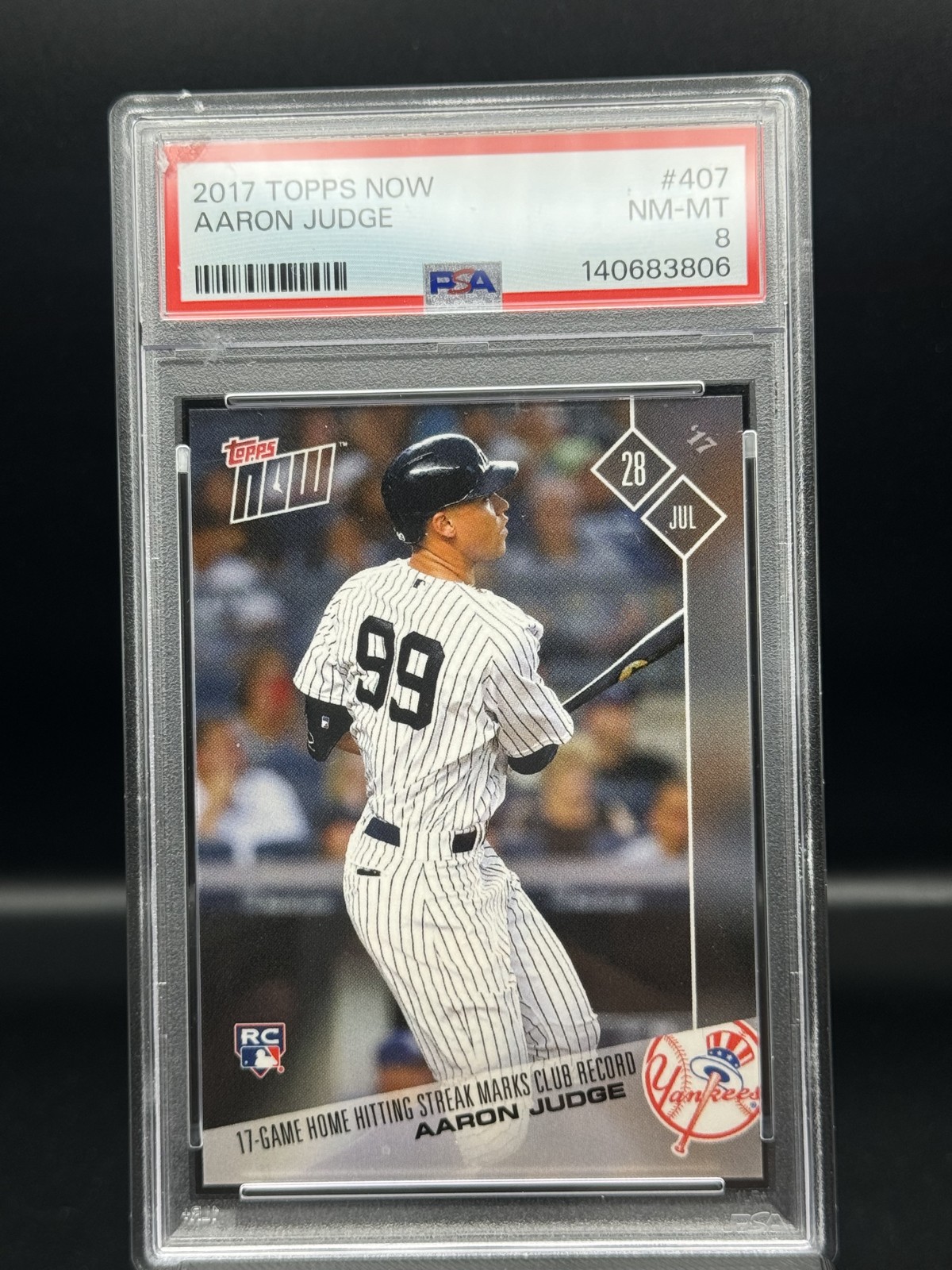 2017 Topps Now - Aaron Judge #407 /2941 (RC)
