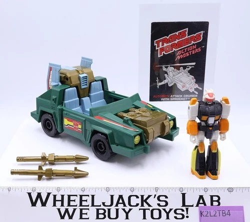 Action Masters Sprocket 100% Complete Vintage 1990 G1 Transformers Action Figure