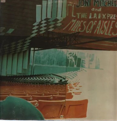 2xLP Joni Mitchell And The L.A. Express Miles Of Aisles MISPRINT NEAR MINT