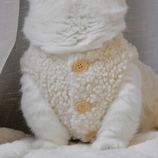Fashion Soft Cozy Cat Clothes Fleece Winter Warm Lambhair Vest Jacket Coat Puppy