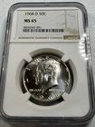 1968-D  KENNEDY US Half Dollar,   MS65 by NGC,   a SUPERB looking coin!!!!