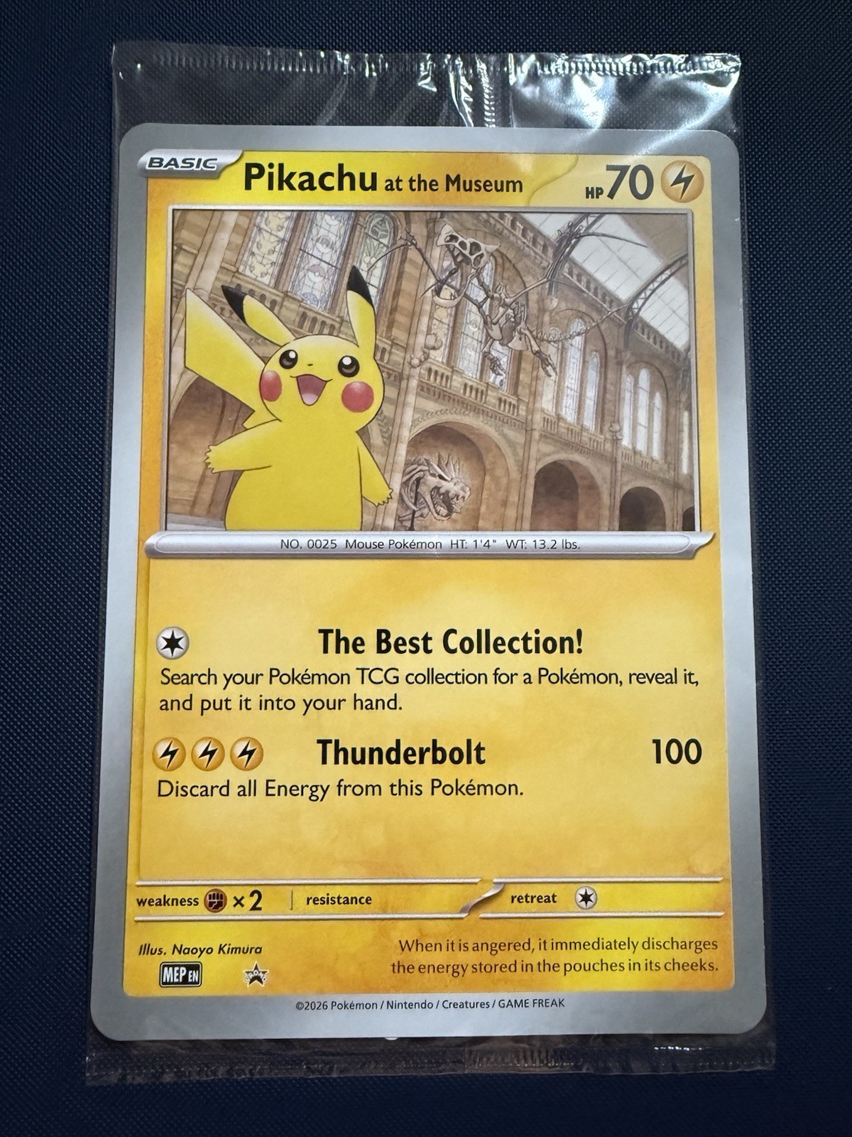 Pikachu At The Museum Jumbo Pokemon Card  Sealed