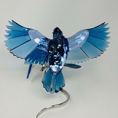 Swarovski Crystal Blue Jay Kingfisher Blue Bird Figurine 1176149