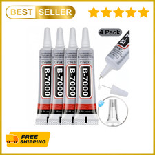 B-7000 Glue Clear 4 Pack   15ml Jewelry Rhinestone Fabric Phone Repair Adhesive