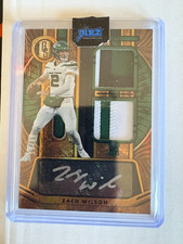 2021 Panini Gold Standard Zach Wilson dual relic rookie patch auto RPA /22 Card