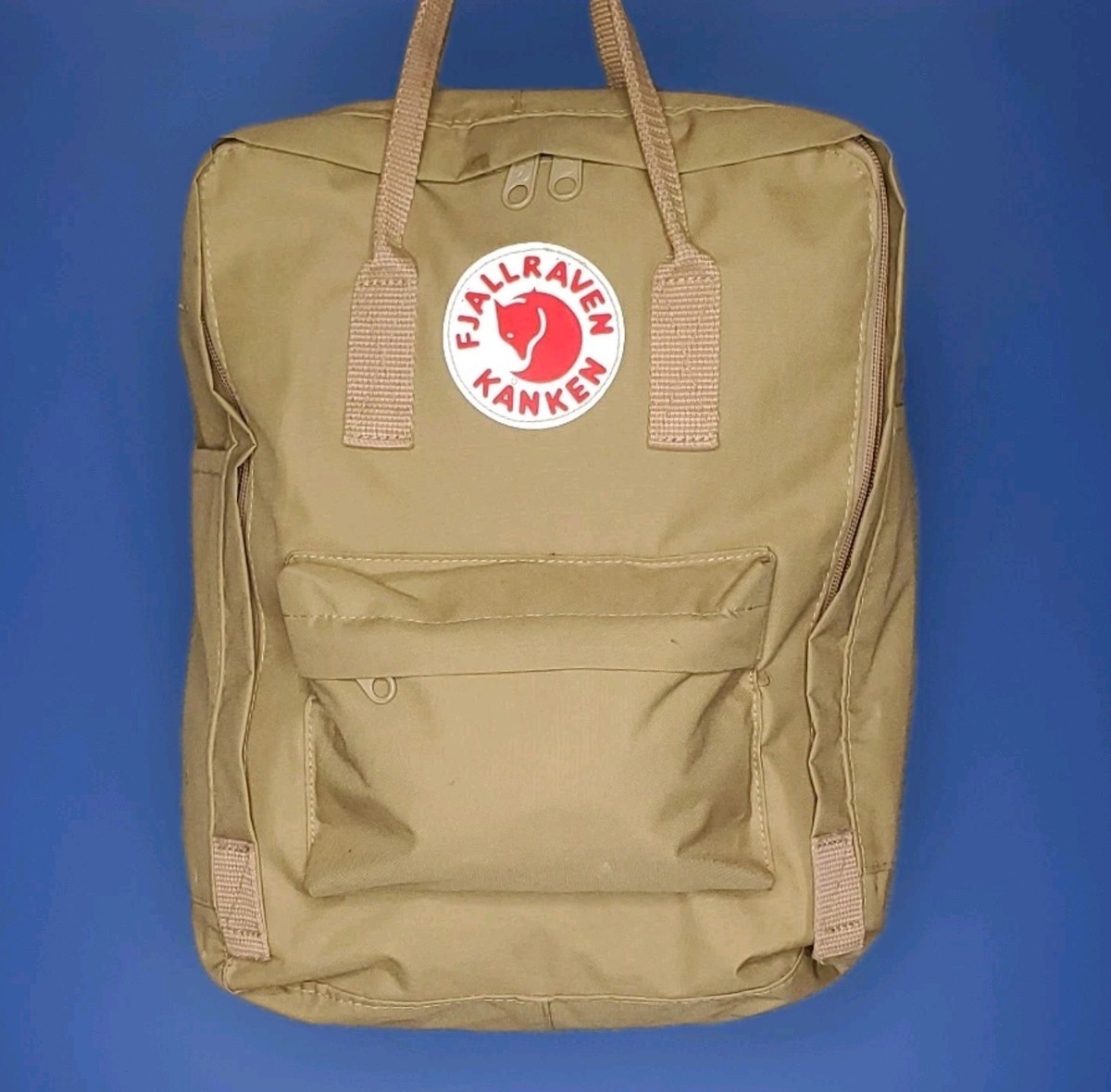 Fjallraven Kanken Classic Backpack Khaki Dust Tan Vinylon F 
