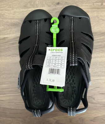Crocs Yukon Fisherman Sandal in Black Men’s size 9 NWT Crocs Yukon Fisherman Sandal - - Free Shipping | DSW main image 4