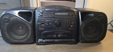 Vintage Sanyo MCD-S860 Boombox AM/FM - CD - Tape Deck w/ Detach Speakers Read