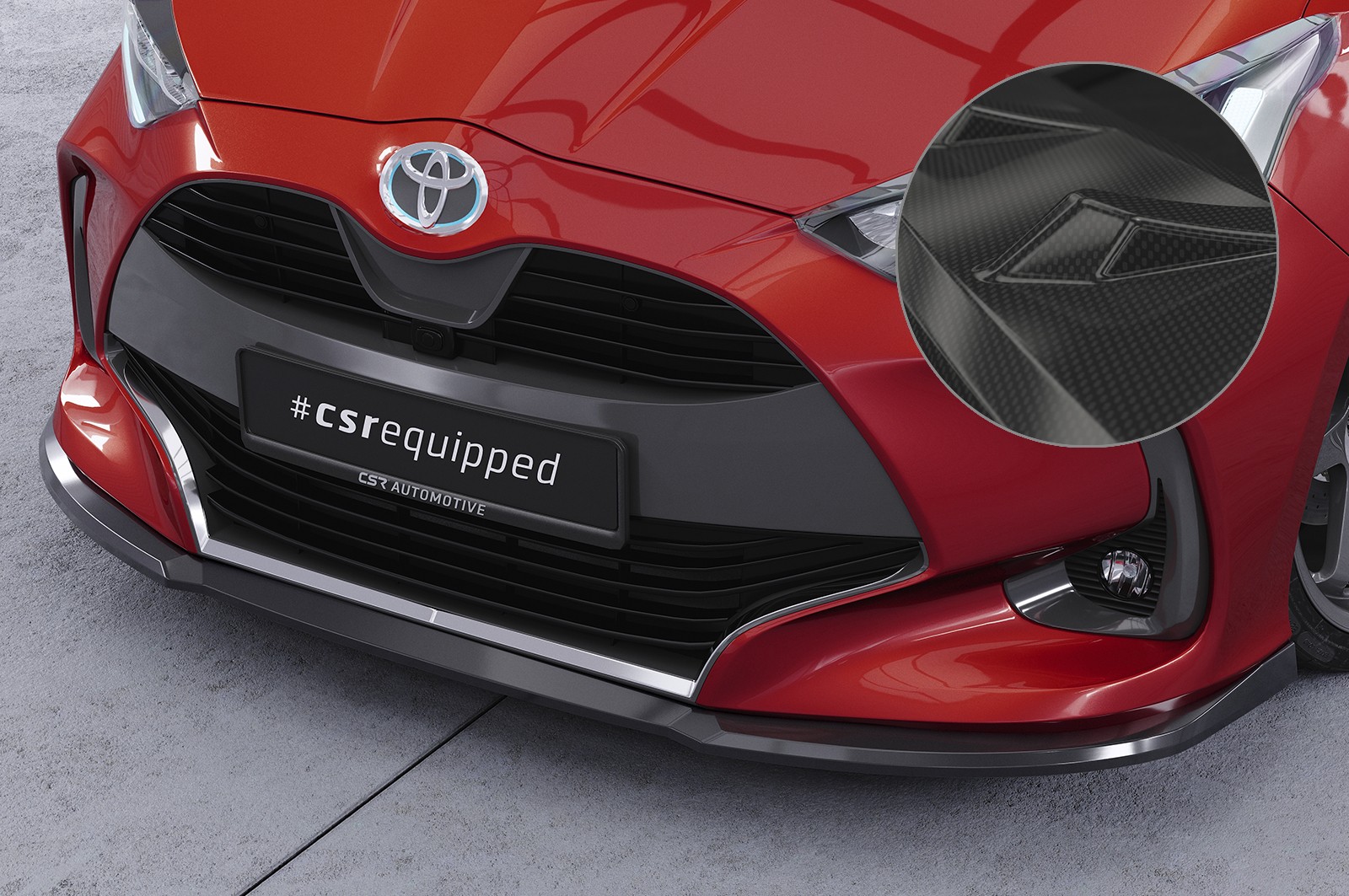 Csr Frontspoiler | Cup-Spoilerlippe Mit Abe FüR Toyota Yaris (XP21) CSL765-C Car-image