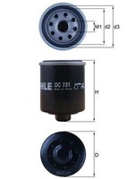 NEU - Mahle OC731 ÖLfilter FüR Aprilia Motorcycles Benelli Motorcycles Peugeot