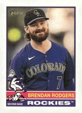 2025 Topps Heritage #293 Brendan Rodgers
