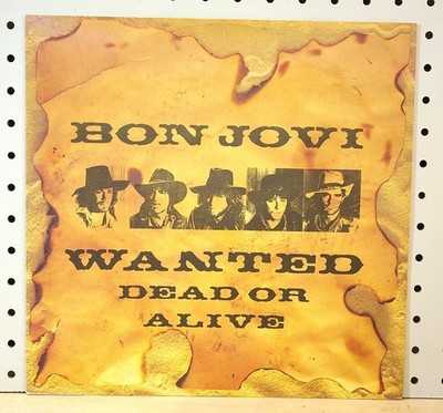 BON JOVI - Wanted Dead Or Alive 12'' 45 RPM Vinyl Single - 1987 UK