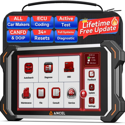 ANCEL Car Diagnostic Tool Bidirectional All System OBD2 Scanner CANFD & DOIP UK
