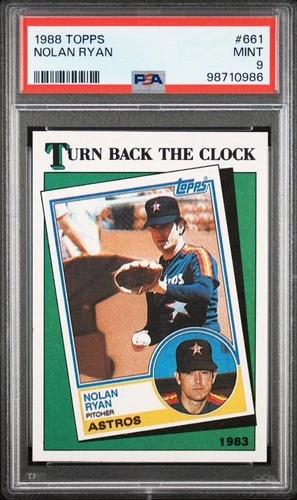 1988 Topps Nolan Ryan #661 PSA 9 Mint HOF Houston Astros