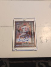 2025 Baseball Nation SMA-JR1 José Rijo Auto 4/4 Strikeout Machine Orange Sparkle