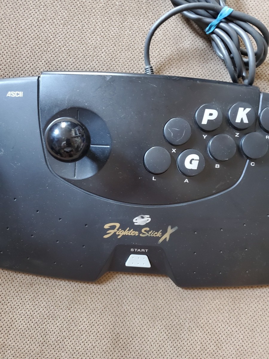 TESTED Sega SATURN ASCII Fight FIGHTER STICK X Arcade Style