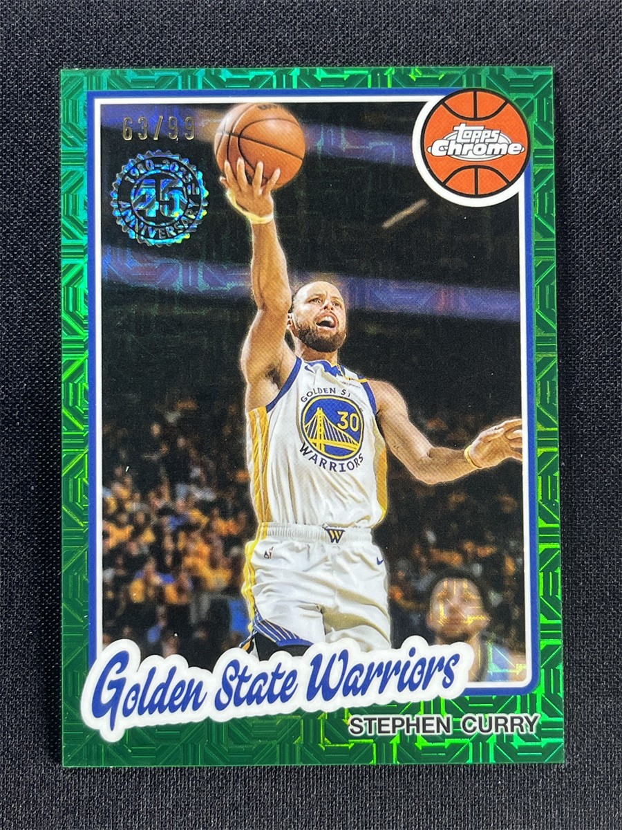 2025-26 Topps Chrome Flagship Stephen Curry #TC-SCU 1980-81 45th Green Mojo /99