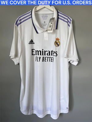 Adidas Real Madrid 2022-23 Home Authentic Soccer Jersey HF0292 Men