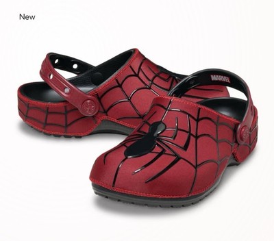 CROCS Black & Red Spider-Man Themed Clogs Crocs X Marvel Team Spider-Man Echo Clog Black Red Kids Size  main image 4