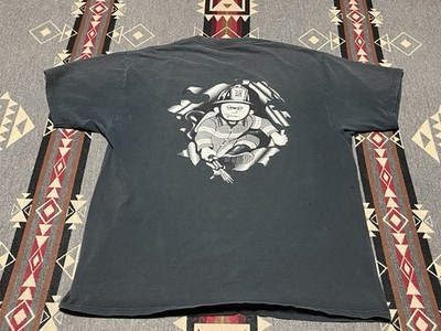 Fire Rescue North Brunswick Volunteer Tee Men s L Faded Graphic T38